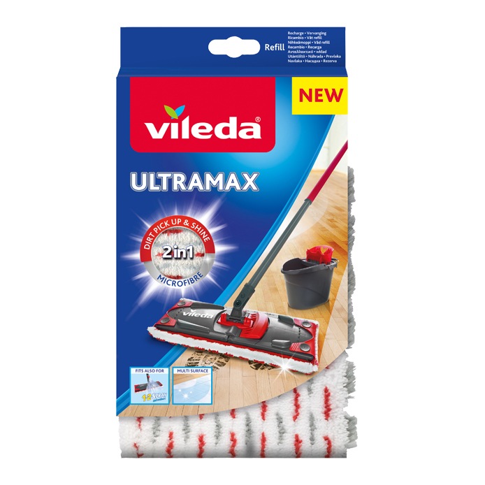 Vileda UltraMax Refill – tvättbar moppdyna