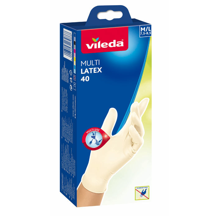 Vileda Multi Latex 40 – puderfria gummihandskar