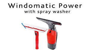Windomatic window vacuum cleaner set with spray washer